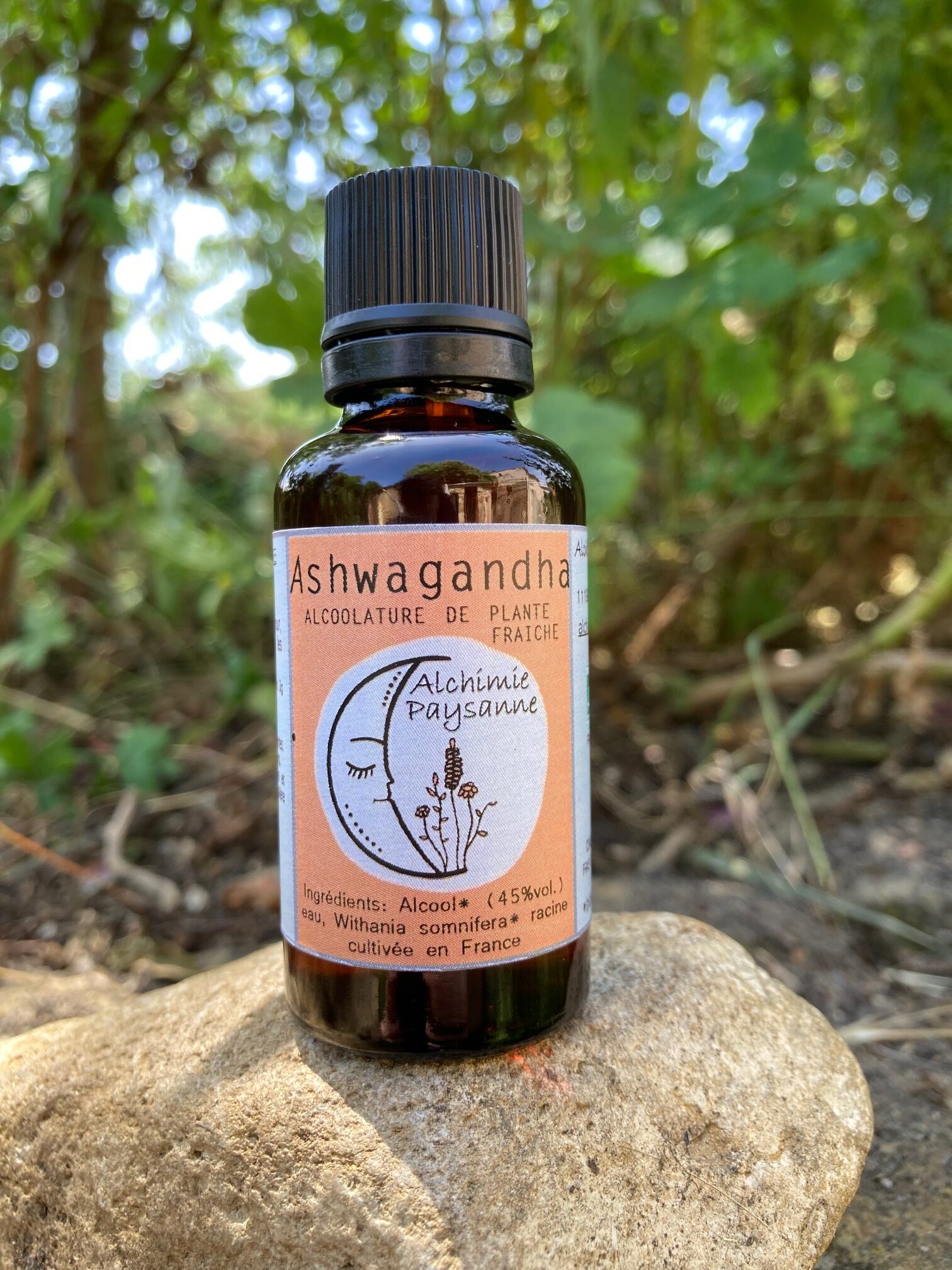 Ashwagandha cultivé en france teinture mère bio
