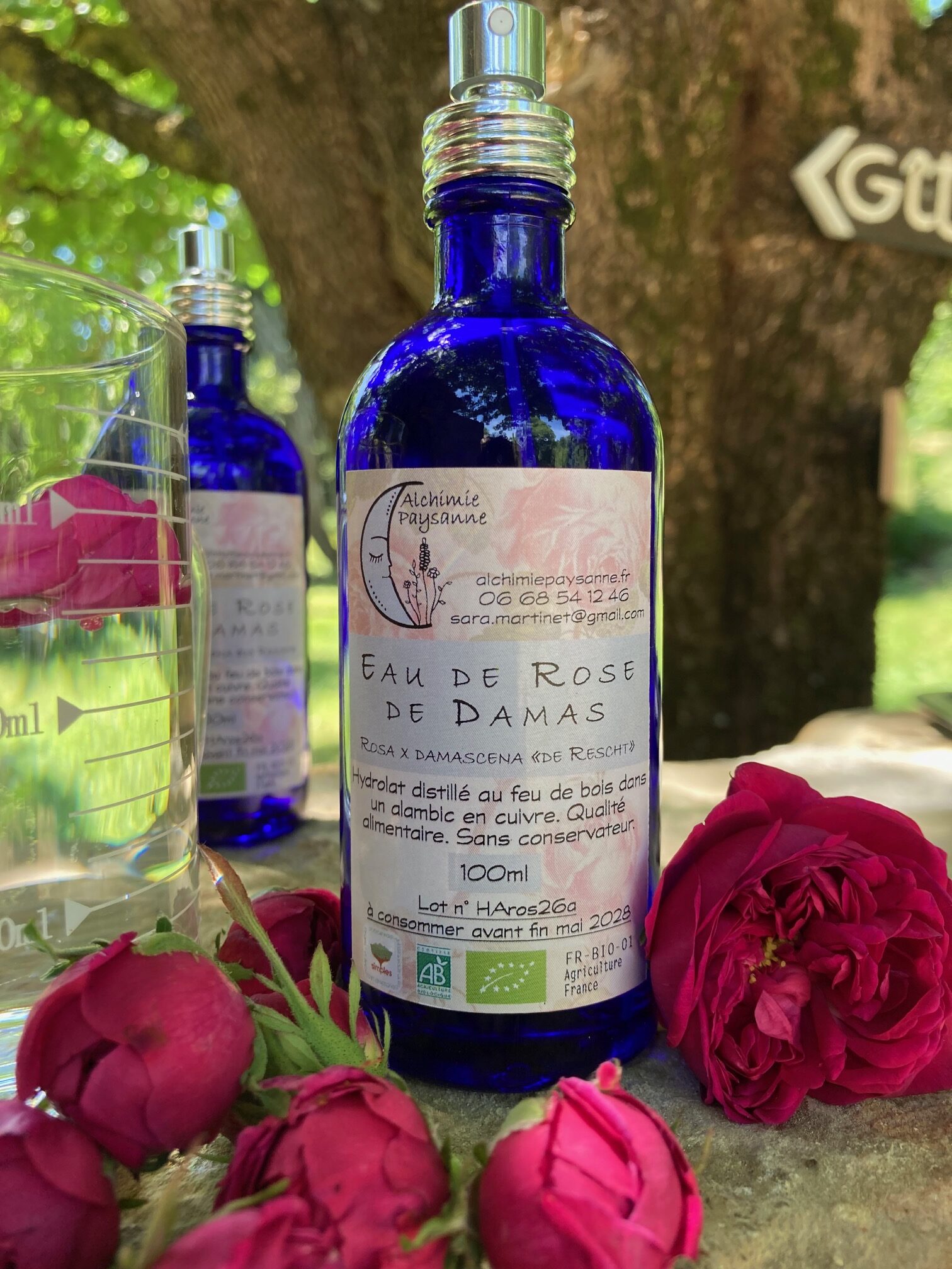 Hydrolat Rose de Damas Artisanale Française
